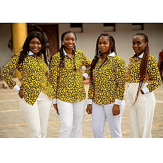 Black Ethnic Pattern Ankara Shirt